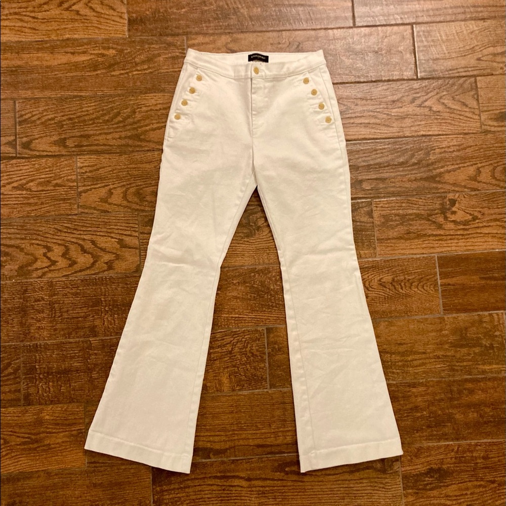 White Sailor Style Pants